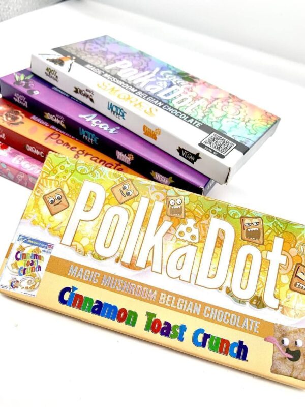 polkadot magic mushrooms chocolate